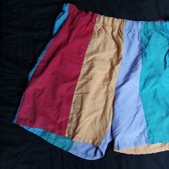 Vintage Zuma Beach Color Block Lined Swim Shorts - Picture 3 of 8